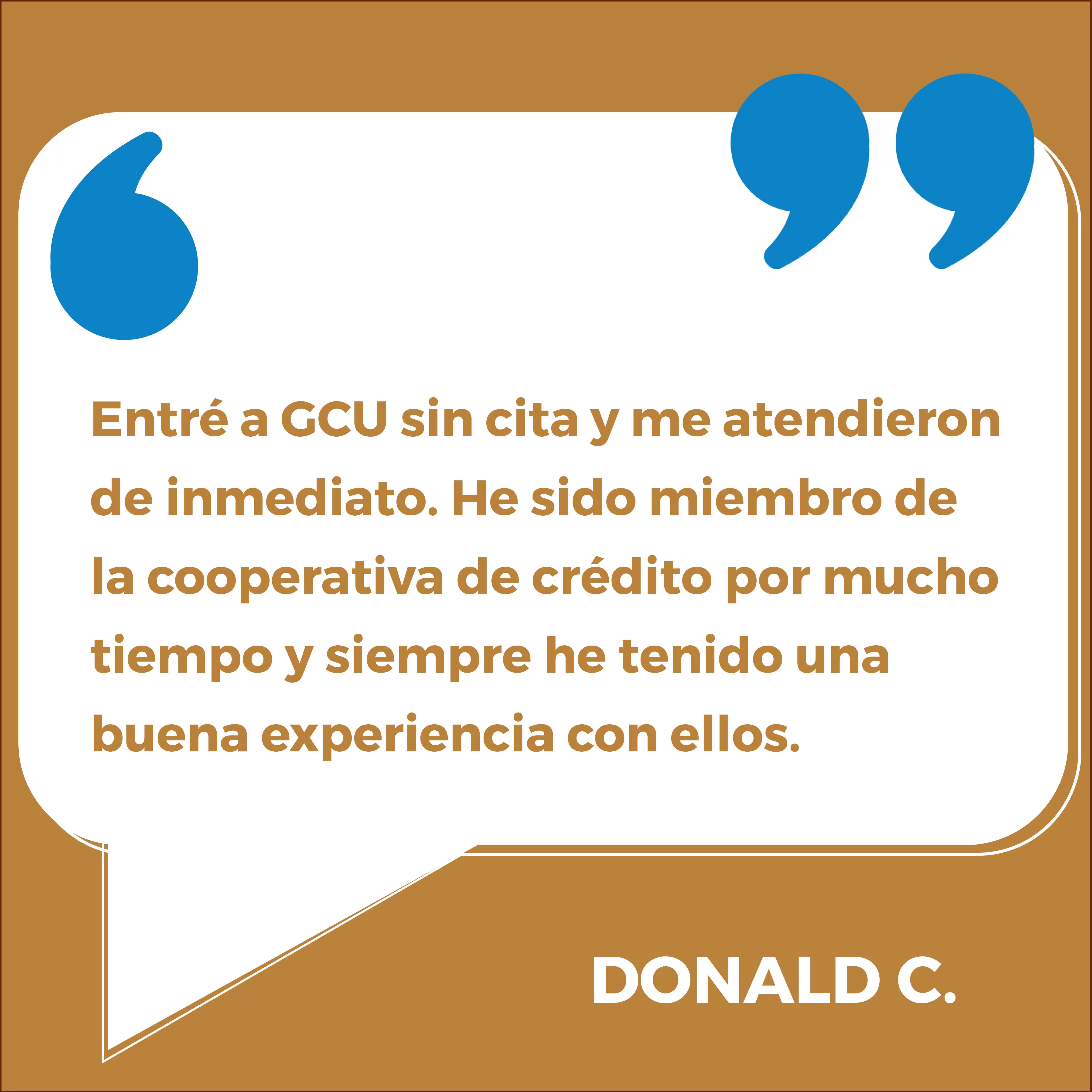 Testimonio de GCU